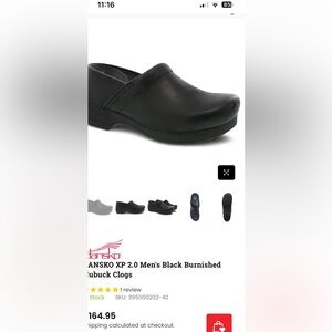 Dansko Black Loafers Slip-On Professional Shoes